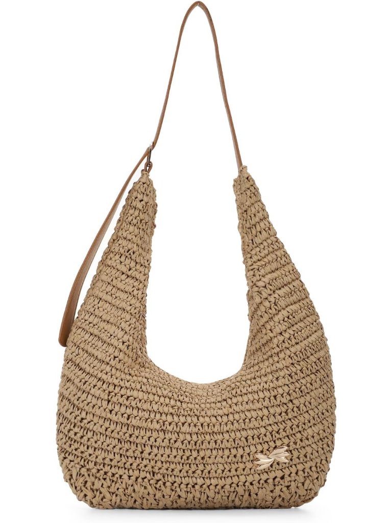 Straw Bags For Women Straw Shoulder Bag Summer Beach Tote Handbag Raffia Woven H